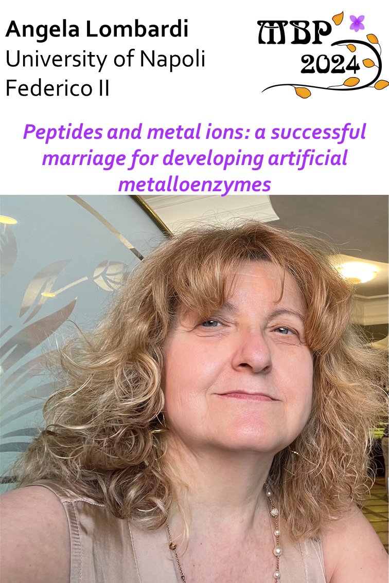Meet our plenary speakers ! This week: Angela Lombardi @Angela_Lomb @UninaIT Are you interested in participating to the conference? Have a look at our website: mbp2024.lcc-toulouse.fr @MBP_2024 @LCC_CNRS