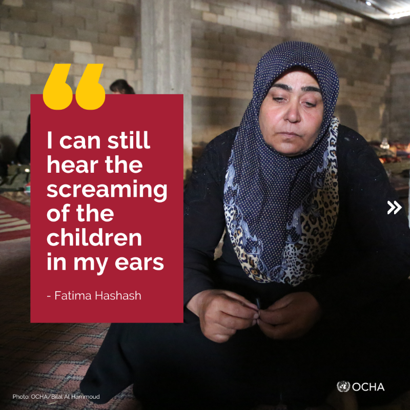 UNOCHA's tweet photo. Far from the spotlight, hostilities are escalating in north-west #Syria, with dire consequences.

More than 120,000 people have been displaced. Two dozen health facilities have been impacted by shelling and airstrikes.

Humanitarians are providing relief to affected communities.