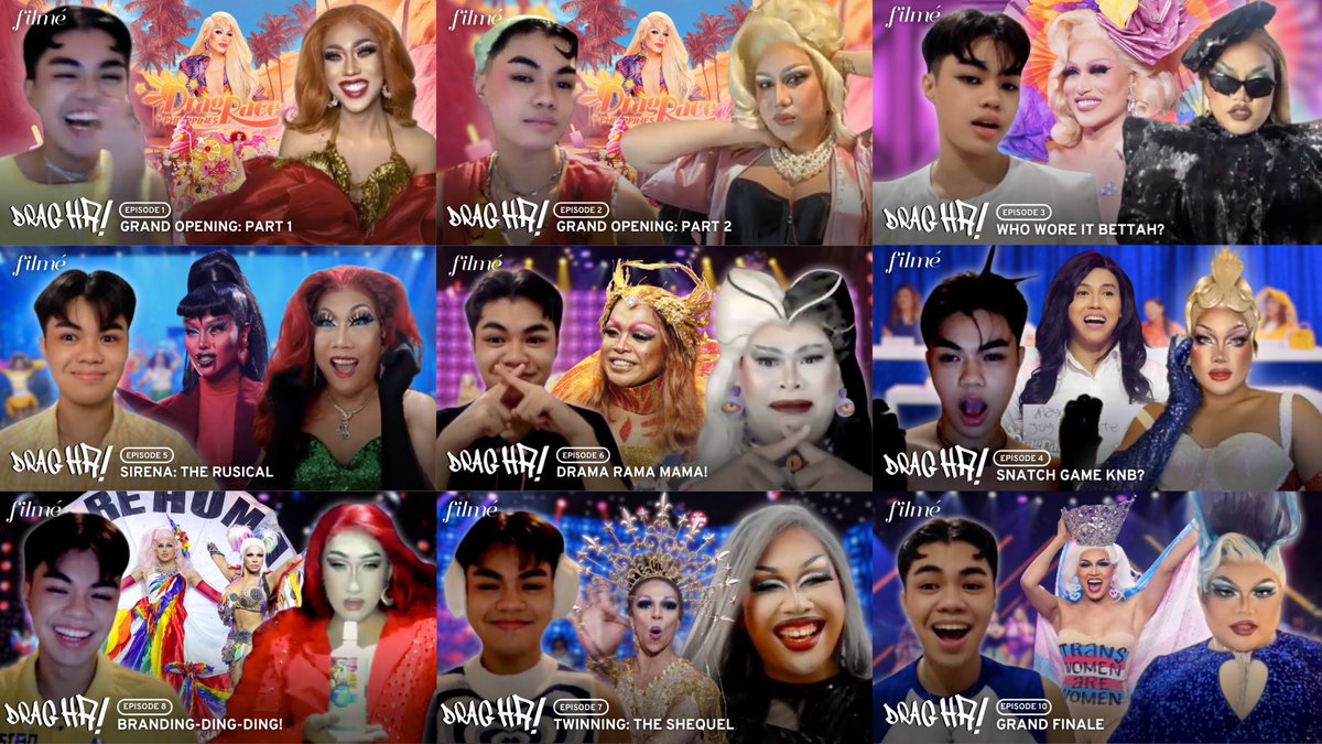 9 Episodes, 1 Amazing Season! 🤩💕

What's your most favorite episode of 'Drag Ha!'? Comment yours below! 

Streaming on YouTube.
youtube.com/@filmeph

#DragHa! #DragRacePH #DragRacePhilippines #DragRace