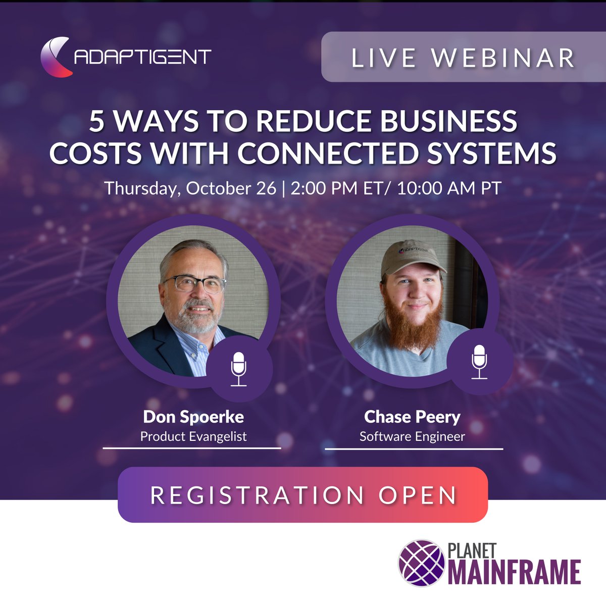 Adaptigent (@adaptigent) on Twitter photo Join us in TWO DAYS for an eye-opening webinar!
Discover the 5 key strategies to cut costs and boost efficiency in your business with our experts Don Spoerke and Chase Peery.
Secure your spot now! - In partnership with <a href="/PlanetMainframe/">Planet Mainframe</a> : adaptigent.com/news/webinar-e… Join us in TWO DAYS for an eye-opening webinar!
Discover the 5 key strategies to cut costs and boost efficiency in your business with our experts Don Spoerke and Chase Peery.
Secure your spot now! - In partnership with <a href="/PlanetMainframe/">Planet Mainframe</a> : adaptigent.com/news/webinar-e…