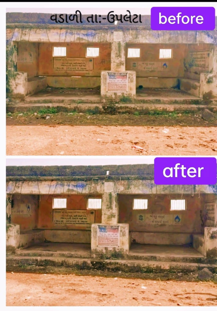 UpletaTdo's tweet photo. #SwachhataHiSeva  કાર્યક્રમ અંતર્ગત રાજકોટ જિલ્લાનાં ઉપલેટા તાલુકામાં ગ્રામ્ય કક્ષાએ સફાઇ અભિયાન હાથ ધરવામાં આવેલ. @DDORAJKOT1  
@Maheshnakiya @GujDCoffice @monakhandhar @GujPRHDept  @crdgujarat1  #SwachhGujarat2023 https://t.co/RSZmJs7y7V