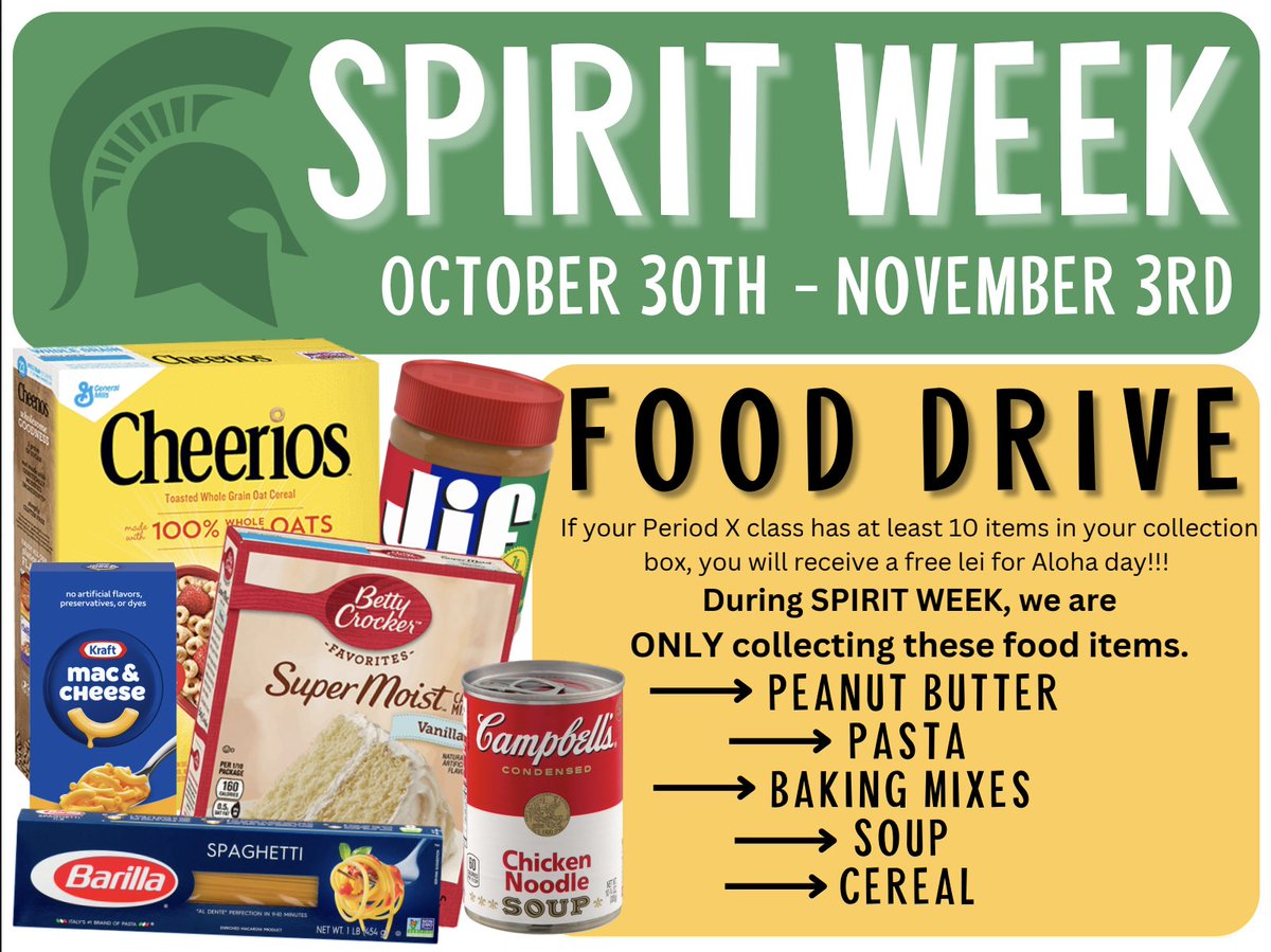 mcgeespartans's tweet photo. GET READY! Spirit Week 2023 is coming to McGee! #wearemcgee https://t.co/BL4ytdThES
