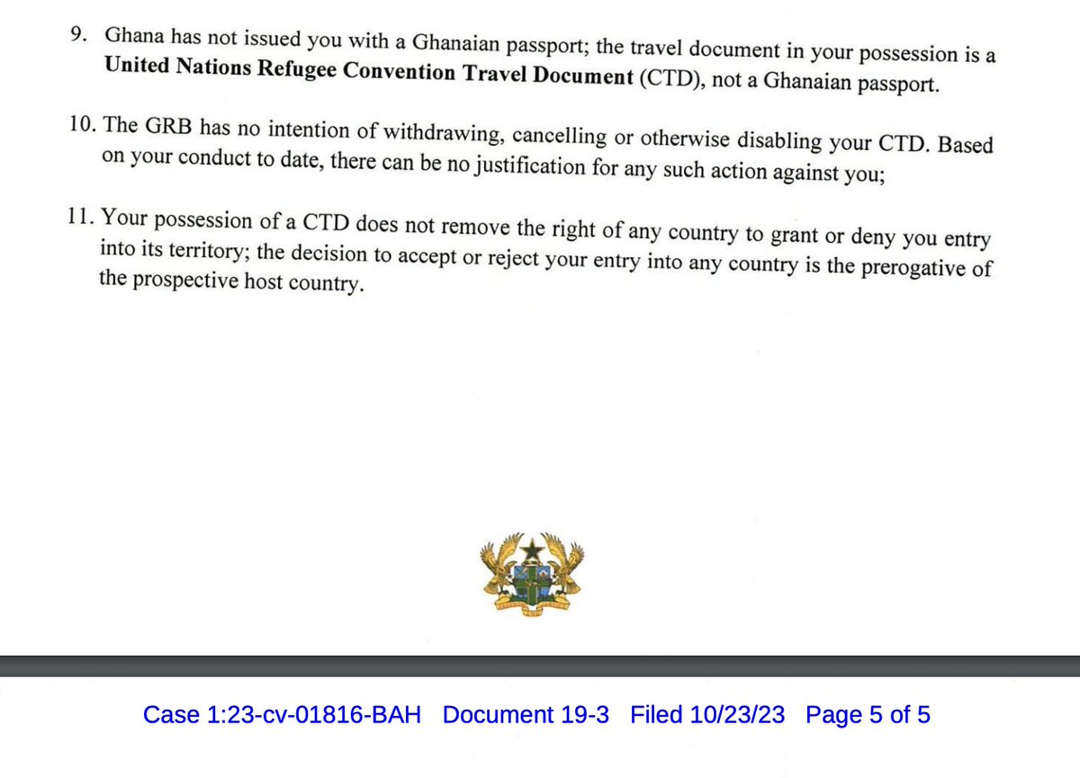 Yo!! This made my day!! 

Ghana Refugee Board: 'David Hundeyin @DavidHundeyin, your security is guaranteed in our territories, no need to worry.'

Hello World, David is safe! 
Your voices were loud & clear!
.
#DisqualifyTinubuNow