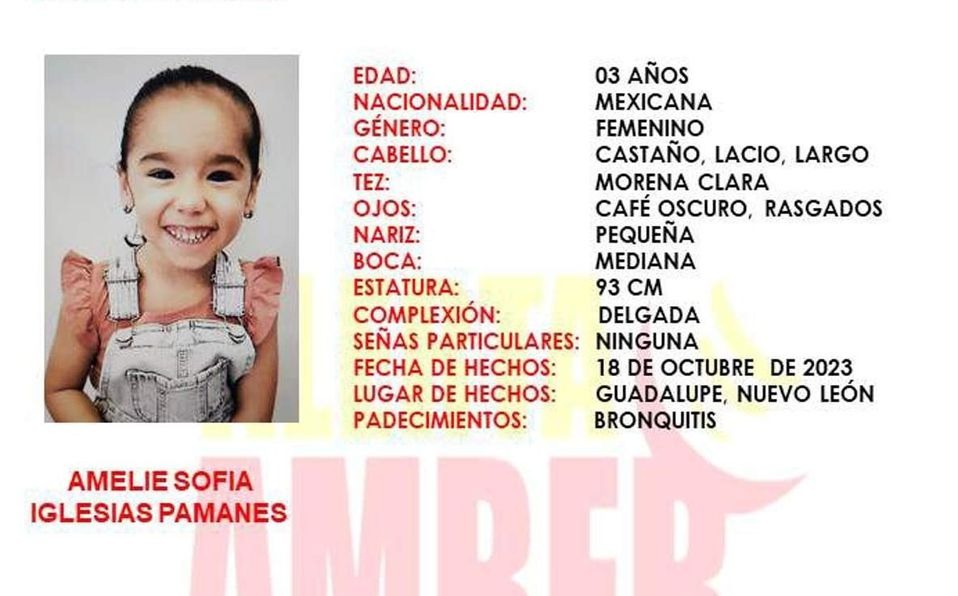 telediariomty's tweet photo. ¡Ayuda a localizarla! Activan Alerta Amber por sustracción de menor de 3 años en Guadalupe, NL 

https://t.co/GoXJ90J64c https://t.co/crfSbYibbb