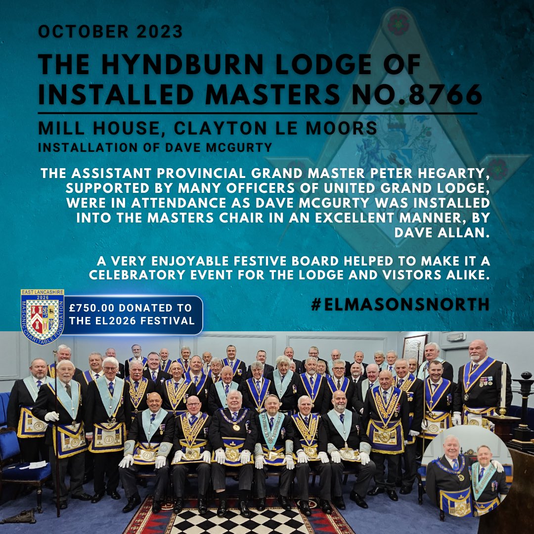 #TogetherEastLancs
#Freemasons
#ELMasonsNorth
