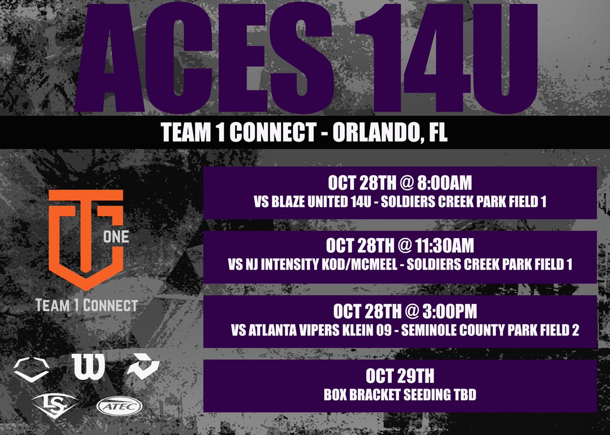Headed to sunny Florida this weekend! Team 1 Connect against good competition! Let’s go! ☀️🌴🖤🟣