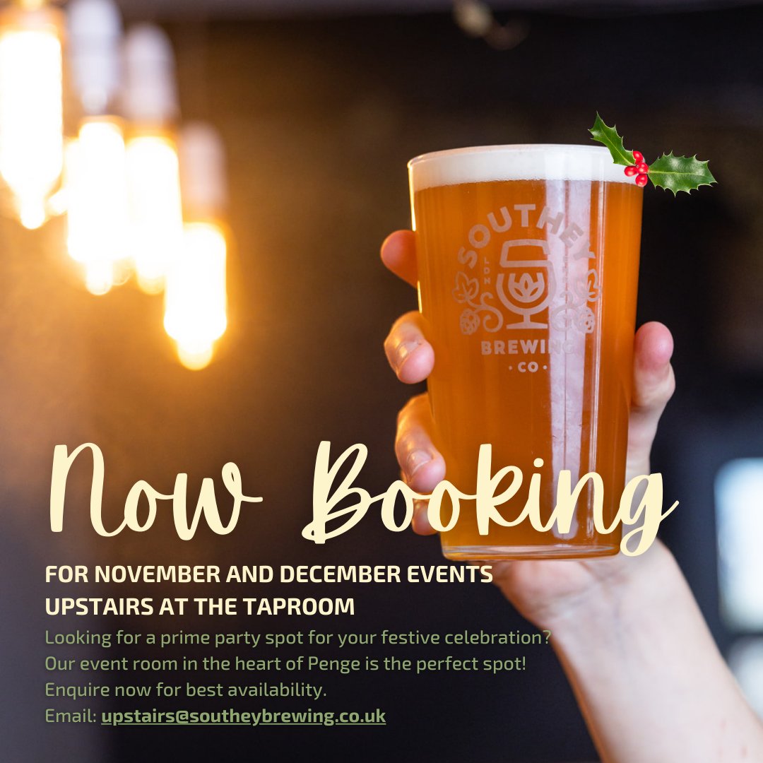 🥳Hire our Upstairs space in Penge! Offering flexible hire options for a variety of parties &amp; budgets. From private movie nights to festive parties. 
Book now for November and December dates before they fill up! (Private bar available for an additional fee)
#SE20 #penge 🍻