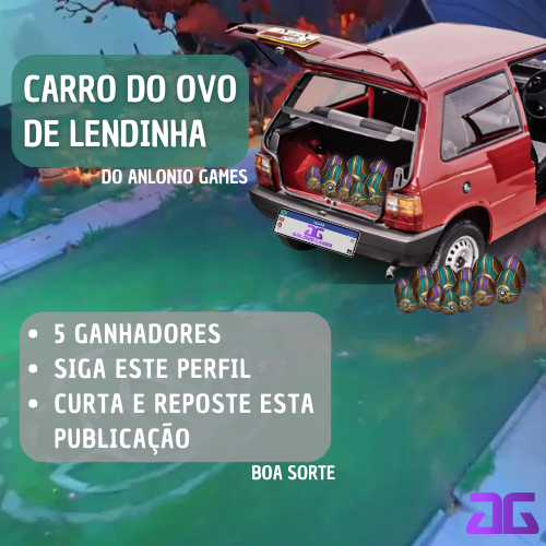 AnlonioGames's tweet photo. 📢ATENÇÃO📢

O Carro do Ovo de Lendinha está oficialmente passando em sua timeline

Corre aqui e concorra à 50 ovos de lenda distribuídos entre 5 ganhadores!

👉Para participar:

💜Curta este post
🔁dê RT
✅Siga este perfil

‼️Sorteio no dia 31/10 às 18hrs!

Obrigada à todos
🤖 https://t.co/cpIlfcPb5q