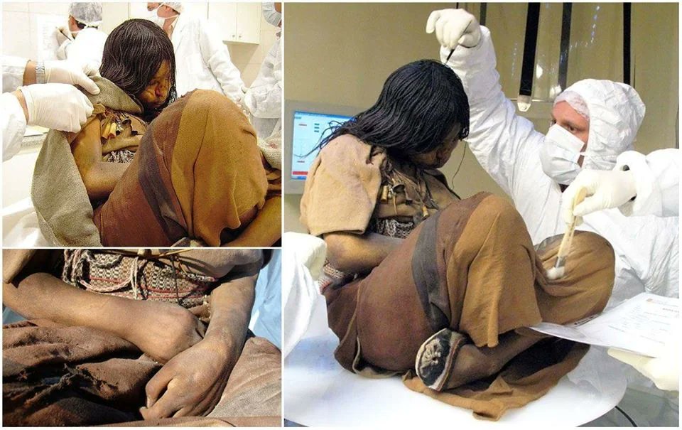 Discovered in 1999 near the summit of Llullaillaco stratovolcano on the Argentina–Chile border, this girl (named la doncella, in Spanish) was just 13-15 years old when she died. 

She was sacrificed in an Inca religious ritual that took place around the year 1500 CE.

In this…