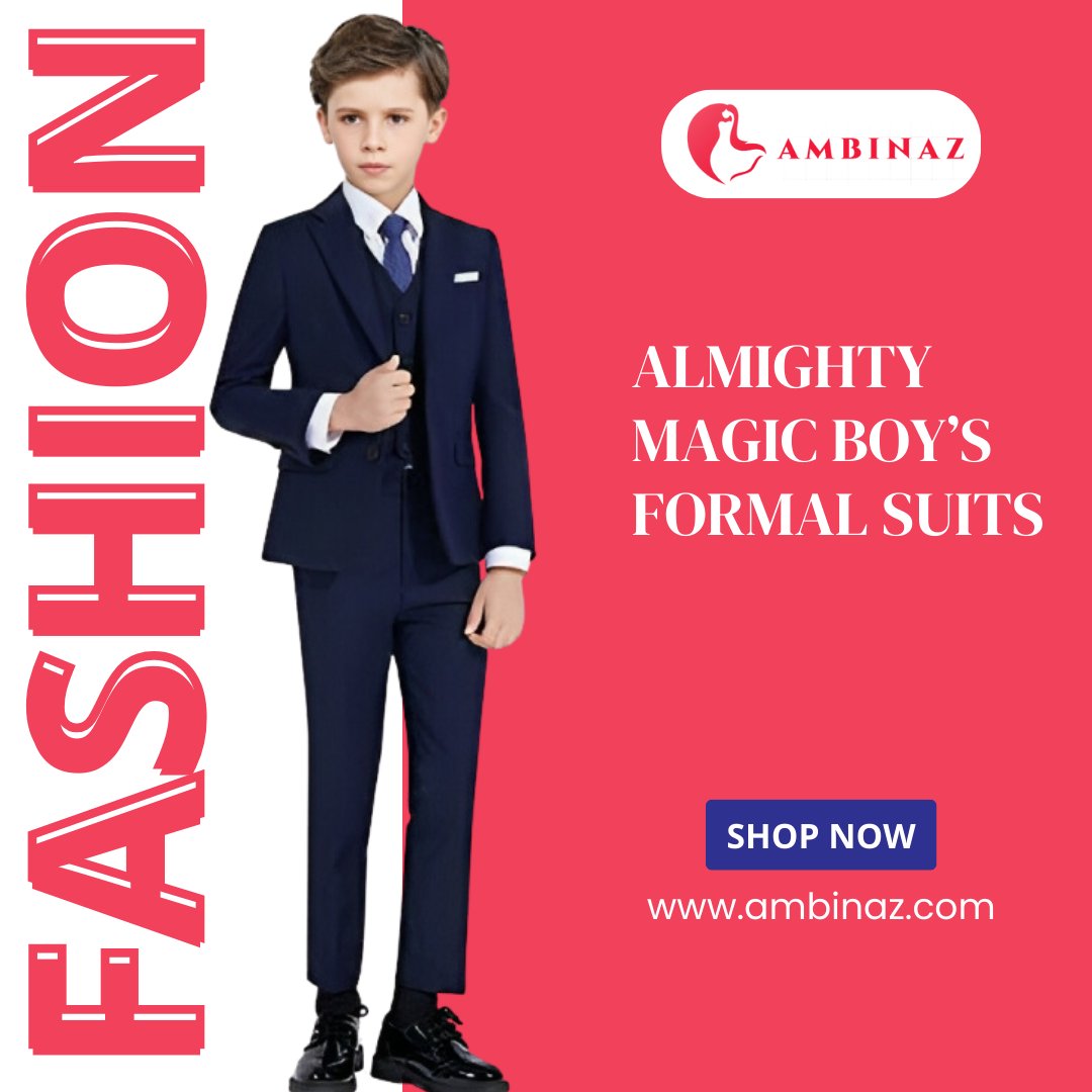 👔 Elevate Your Boy's Style with Almighty Magic Boy's Formal Suits! 

Check out our 5 Pieces Slim Fit Suit Set, designed for the dapper ring bearers and handsome young men in the making. 

Shop Now: ambinaz.com

#BoysFashion #FormalSuits #RingBearerOutfit #DapperKids