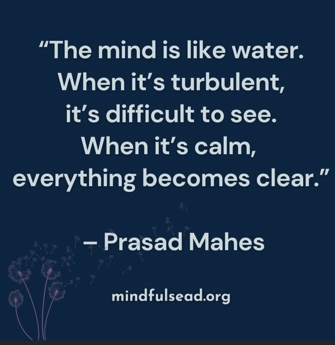 As we journey through life, let’s remember the power of a calm mind. It's in those moments of tranquility that we gain a clearer perspective on the world around us.
#Mindfulness #InnerCalm #Clarity #mindfulsead