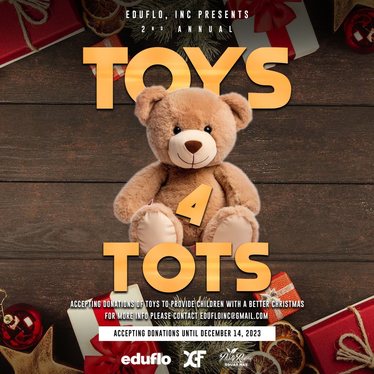 We are currently hosting our 2nd Annual Toys 4 Tots. Donations are being accepted.

#EduFloInc