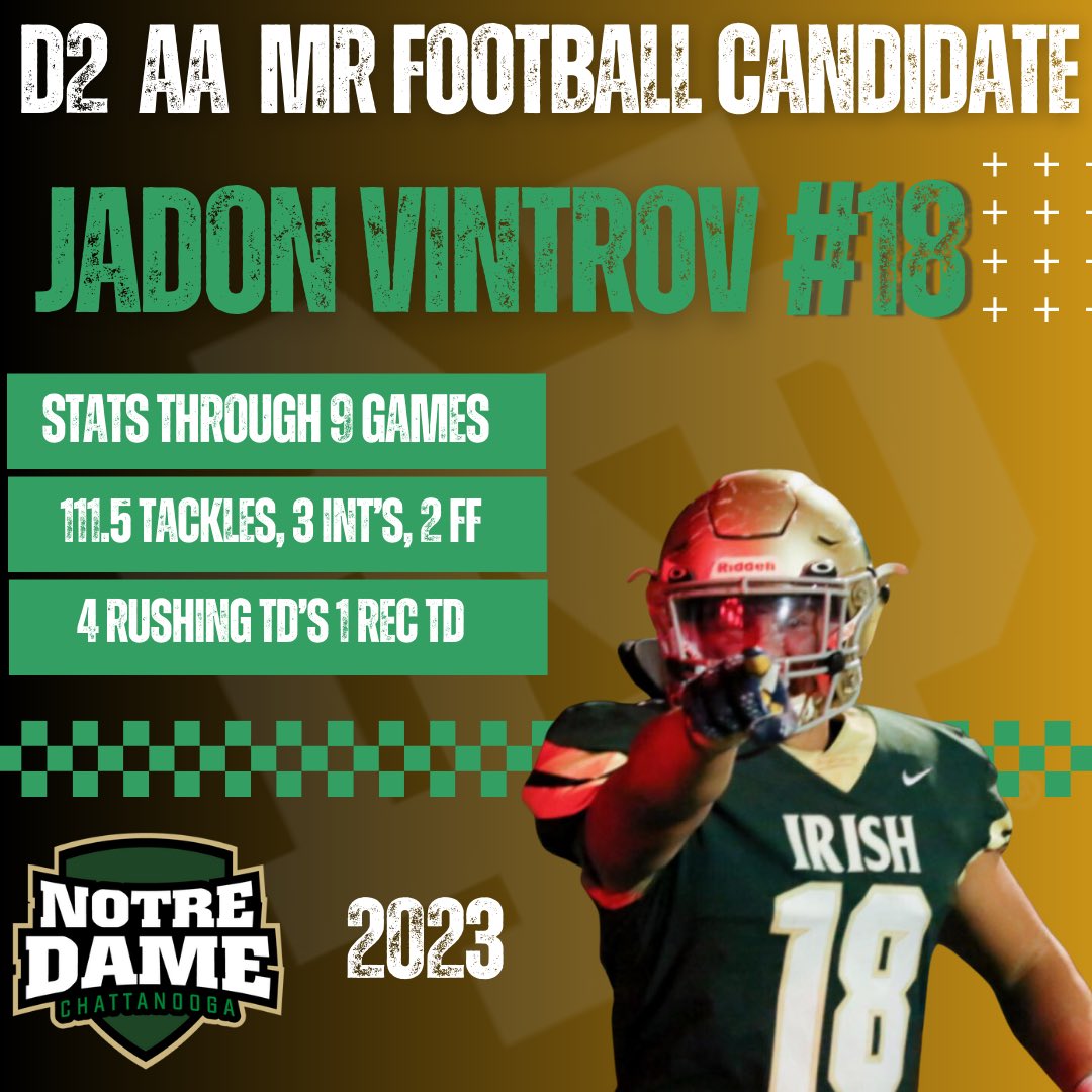 It has been a big time season for senior Jadon Vintrov 💪