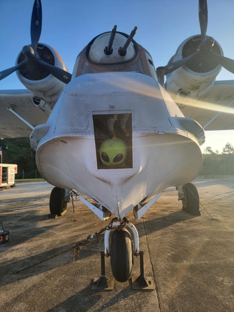 Boneyardsafari's tweet image. Uhhohh Paul is back, today he is aboard PBY-5A 46602 as she is being made ready by Worldwide aircraft recovery for the trip to her new home. #paulthealien #pby #pbycatalina #flynavy #aviationsafari #aviationpreservation #boneyardsafari