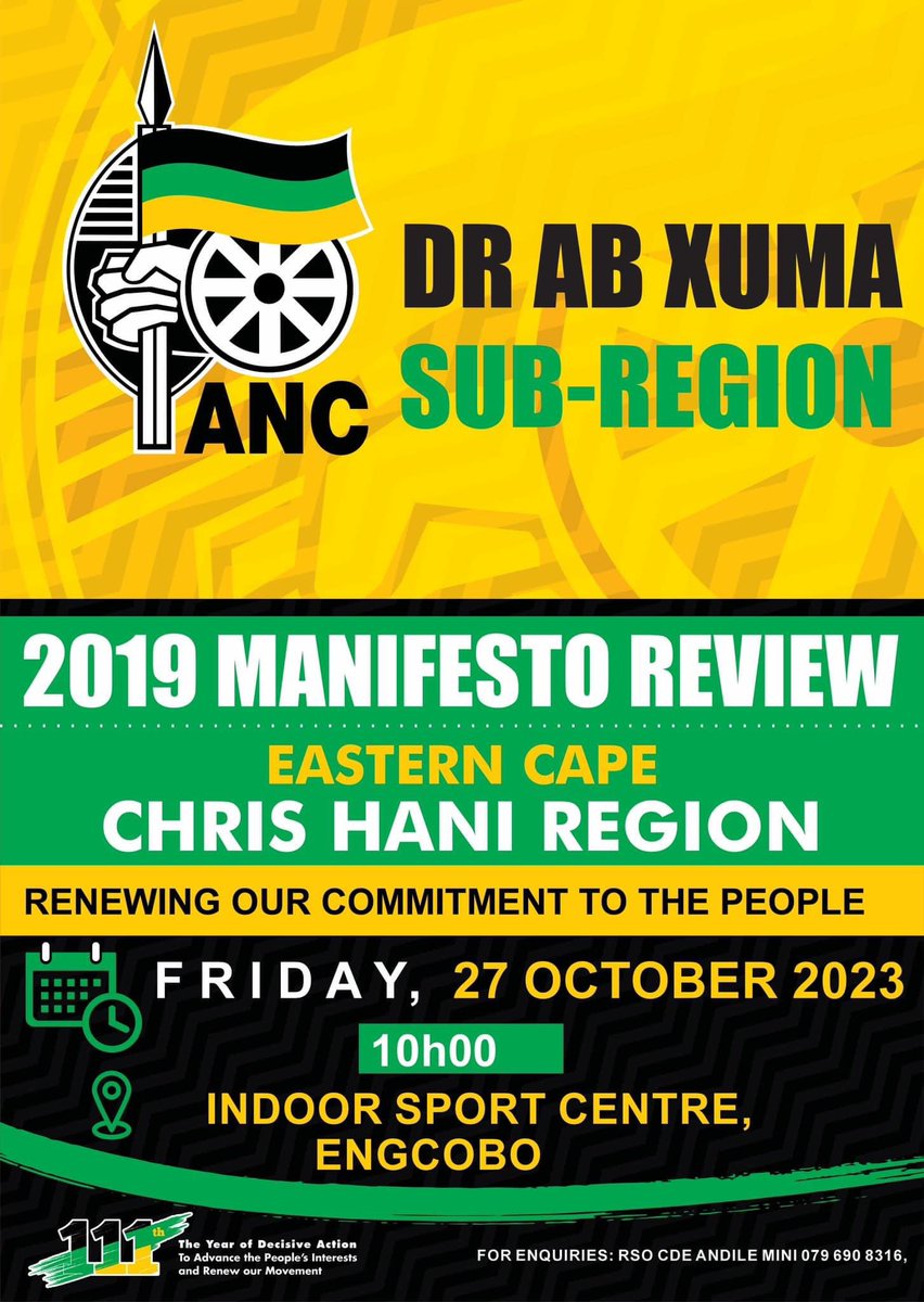 anc_hani's tweet photo. As we renew our commitment to the people, DR AB Xuma Sub-Region, will hold its #2019ANCManifestoReview, dedicated to the memory of DR Alfred Bitini Xuma, a former ANC President, Teacher and Medical Doctor who was resolute about his concerns about black people living in the urban https://t.co/saQbx8Ap3a