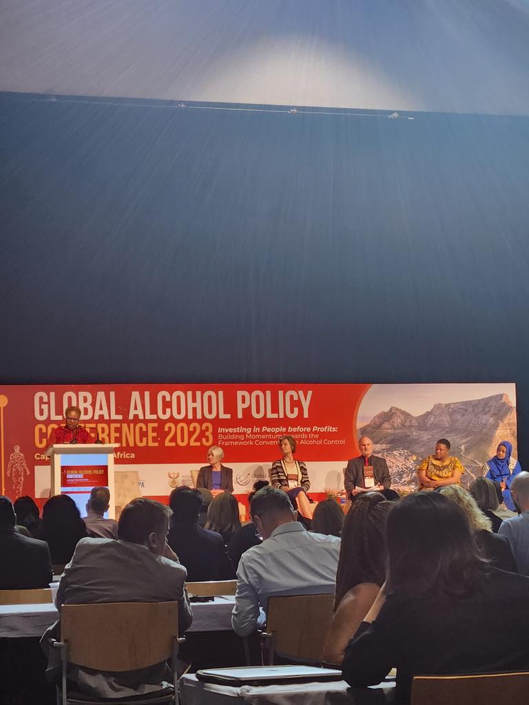 Very pleased to hear the Min Lindiwe Zulu call for evidence and recognizing the link between alcohol  and GBV #gapc2023