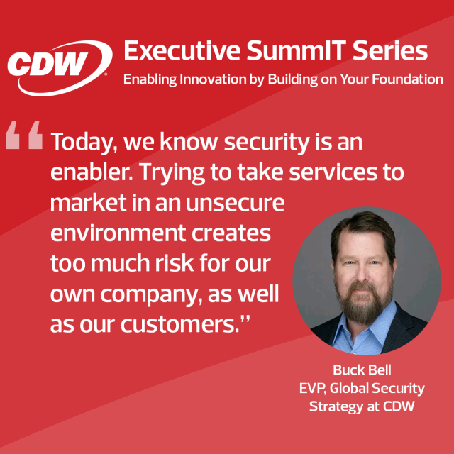 jonathankarl's tweet photo. Join me on @CDWCorp's LinkedIn for a live rebroadcast of "The Next Frontier in Cyber Risk" from the #CDWExecutiveSummIT, featuring #Cybersecurity insights from our EVP of Global Security Strategy, Buck Bell on 10/25 at 12 p.m. CST. Register here: https://t.co/pR3WnNcKXp https://t.co/WGT6eJazxx
