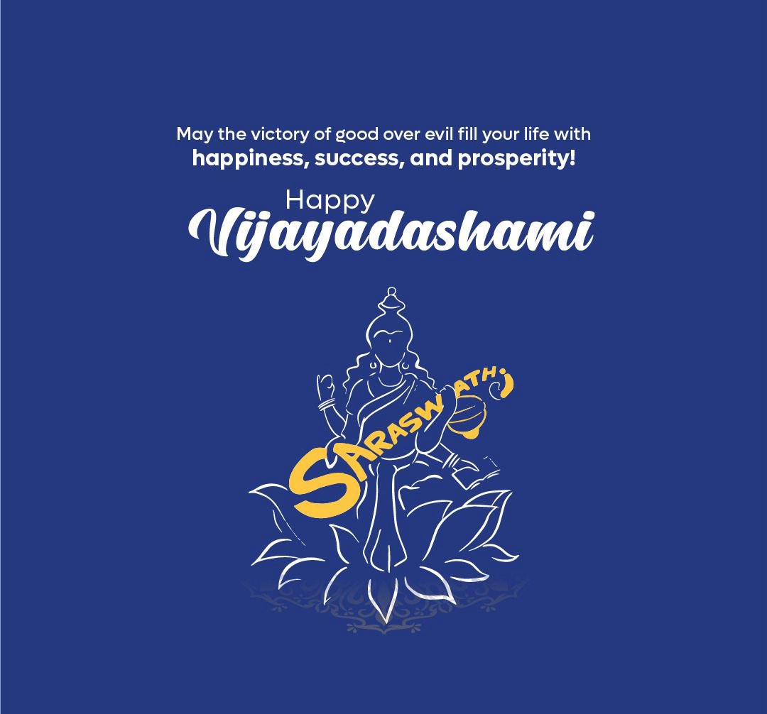 May this Vijaya Dashami bring you happiness, good health, and prosperity. Wishing you all a very #VijayaDashami! #VijayaDashami2023