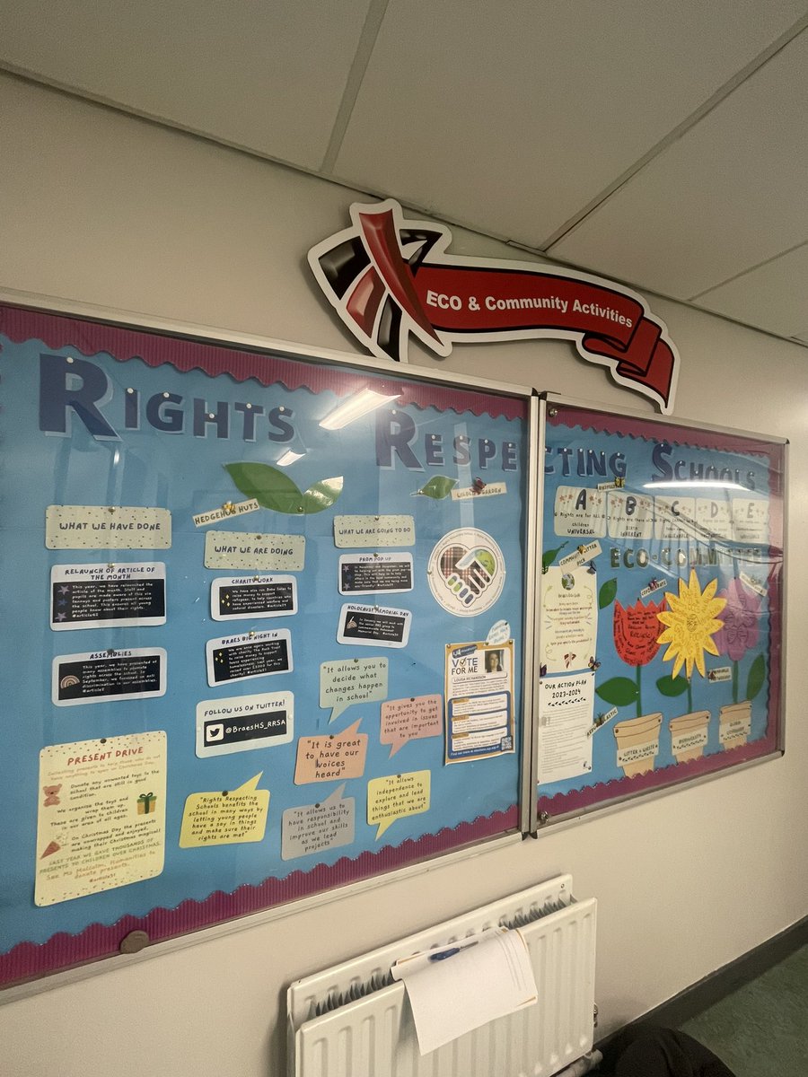 Our <a href="/BraesHS_RRSA/">Braes High RRSA</a> board has been updated with our plan for the year. ☑️ 👏🏻 #article42 #article12