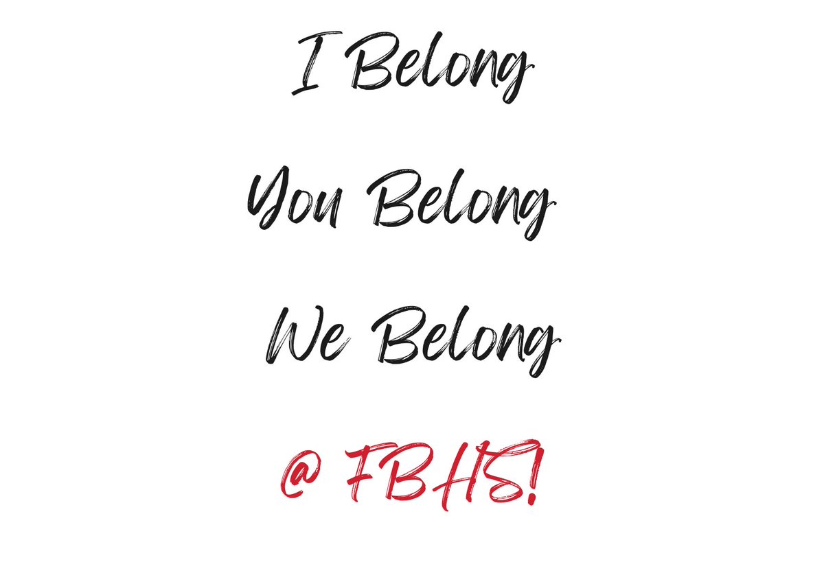 You Matter!
 
Everyone has something to offer here at Flowery Branch High School. Whatever one’s culture, talents, knowledge, experiences, or perspective, we need everyone’s voice for a community to thrive. 
 
You Belong. We Belong. We are Falcons!