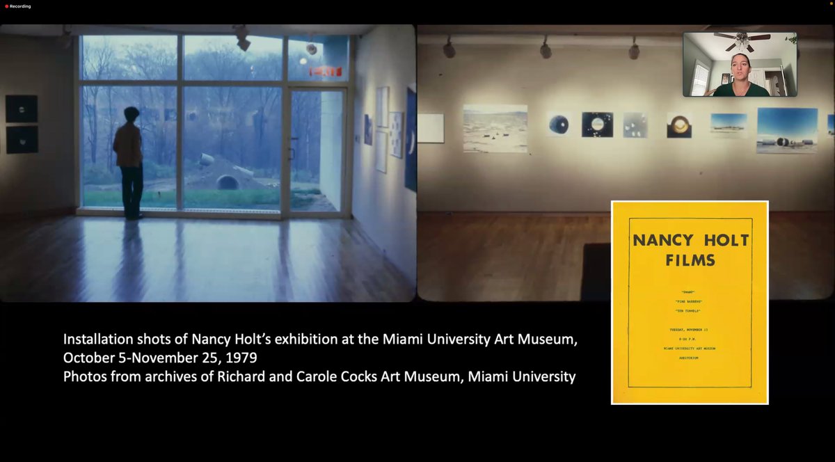 Annie Dell'Aria (@annerd23) on Twitter photo I had a wonderful time sharing my research on Nancy Holt's work at Miami University for <a href="/HoltSmithson/">Holt/Smithson Foundation</a> Foundation last week! Excited to do more with this project to turn it into a publication, and big thanks to <a href="/ArchivesAmerArt/">ArchivesAmericanArt</a> and <a href="/MiamiOHArtMuseu/">Richard & Carole Cocks Art Museum Miami University</a> for their help in my research. I had a wonderful time sharing my research on Nancy Holt's work at Miami University for <a href="/HoltSmithson/">Holt/Smithson Foundation</a> Foundation last week! Excited to do more with this project to turn it into a publication, and big thanks to <a href="/ArchivesAmerArt/">ArchivesAmericanArt</a> and <a href="/MiamiOHArtMuseu/">Richard & Carole Cocks Art Museum Miami University</a> for their help in my research.