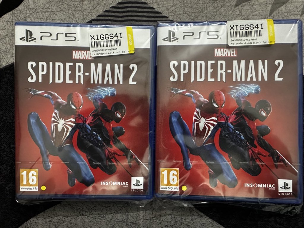 TubeStationGame's tweet photo. Selling spider man 2 copy standard disc edition, dm if anyone interested. It’s brand new sealed piece. 

Preferred from Delhi NCR , can ship it as well

#SpiderMan2PS5 #PS5 #PS5SpiderMan #spideman2 #ad #Deals #gaming 

Repost 
@Mehardeep2 @illegaldesi @ArjanGill3 @VinayakSoni07 https://t.co/EVtT6A4L3n