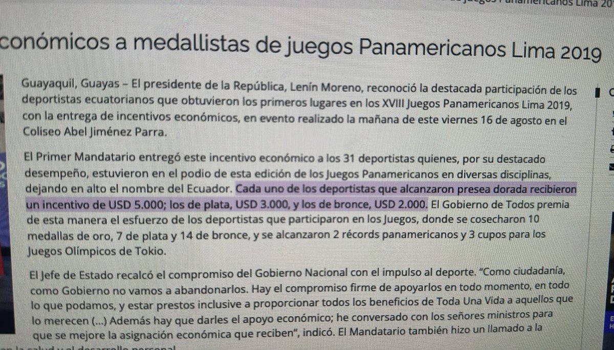 israelverdugoo's tweet photo. @SebasPalaciosSP Sebas te corrijo, cuando llegaron los medallistas de juegos panamericanos de lima 2019; en ese momento el Estado les entrego incentivos económicos!!! Adicional se dejo el acuerdo 041 Para el incentivo de juegos olímpicos. https://t.co/EtS25w6Mk9