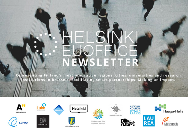 🔔Helsinki EU Office Newsletter 4/2023 is out!

Take a look on the latest news from our member organisations
👉lnkd.in/d-DfbWuW

Become a subscriber📬
lnkd.in/ek7q5FN6