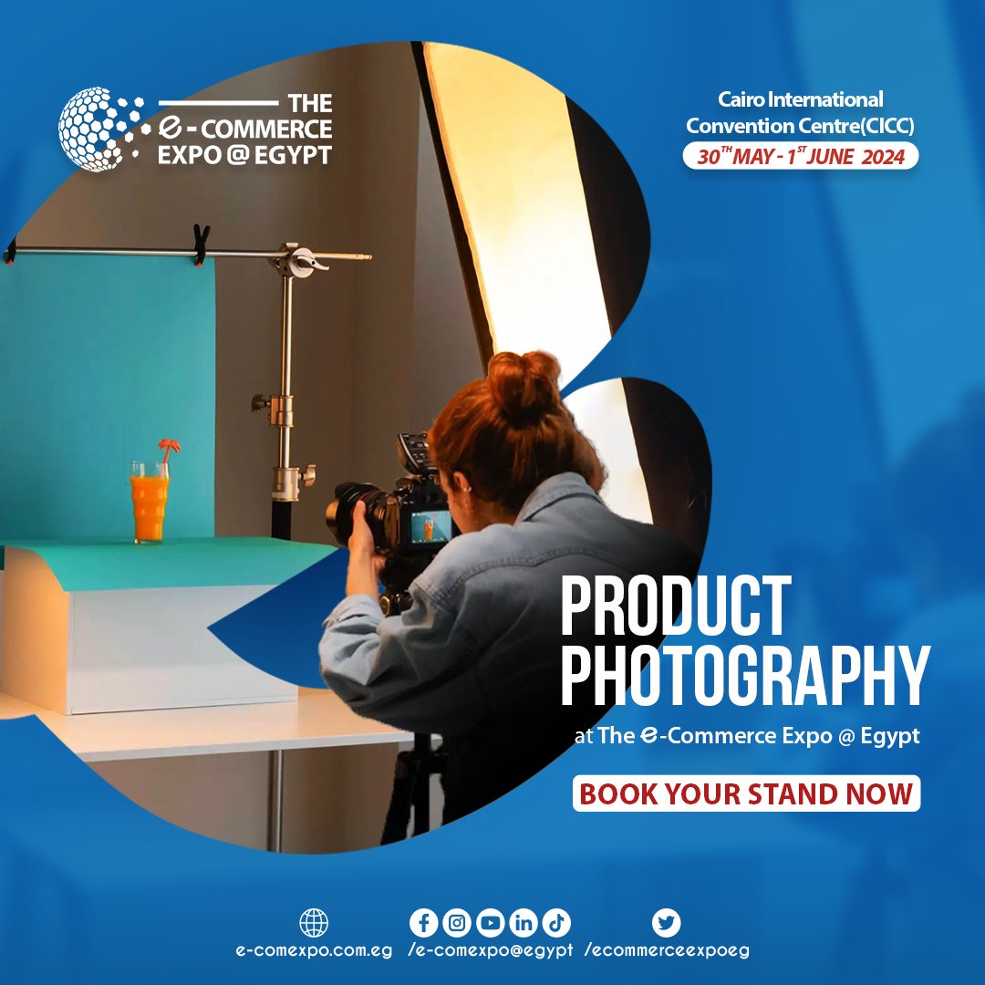 Hey professional photographer, If you're looking to take your product photography business to new heights, join us at The E-commerce Expo Egypt ™and secure your spot in the spotlight.
#Photography #productphotography 
#ecommerce #theecommerceexpoegypt #PhotographyEvolution