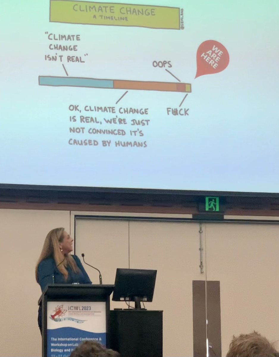 katiecrezz's tweet photo. Inspiring keynote yet again by @GrettaPecl https://t.co/vEs3ewQpaG