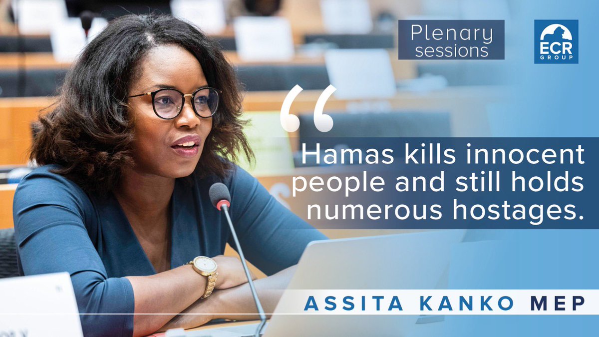 📢 'You say it’s time for a ceasefire. Clearly Hamas doesn’t conduct peace actions. It's a terrorist movement that is a danger to both Israelis and Palestinians.' 🗣️ @Assita_Kanko MEP addressed 🇪🇸 Foreign Minister @jmalbares in @EP_ForeignAff today. #Israel #Palestine