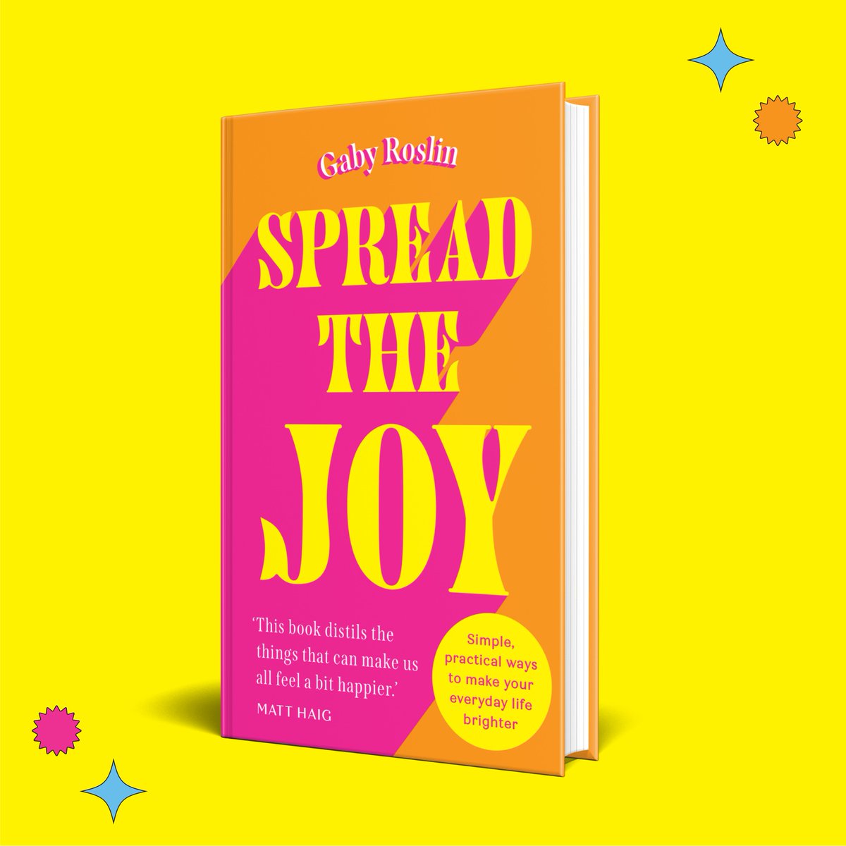 Make your everyday life brighter with #SpreadTheJoy by @GabyRoslin! Packed with heart-warming stories, charming illustrations, hilarious anecdotes, as well as practical tips and tricks, this book is full of positivity! 🧡💛 Out now: shorturl.at/mpL08