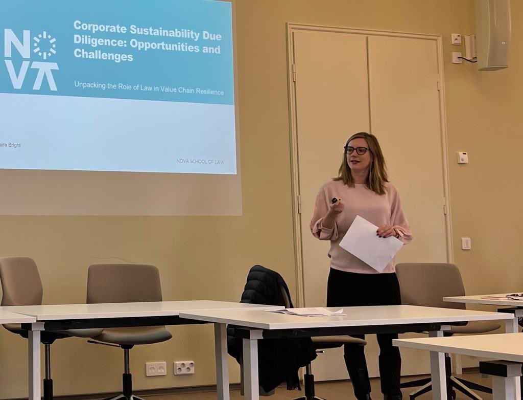 The NOVA BHRE is delighted to take part in the Conference on Unpacking the Role of Law in Value Chain Resilience at the University of Helsinki as <a href="/clairerabright/">Claire Bright</a> delivered a keynote speech on the Opportunities and Challenges of Corporate Sustainability Due Diligence.
