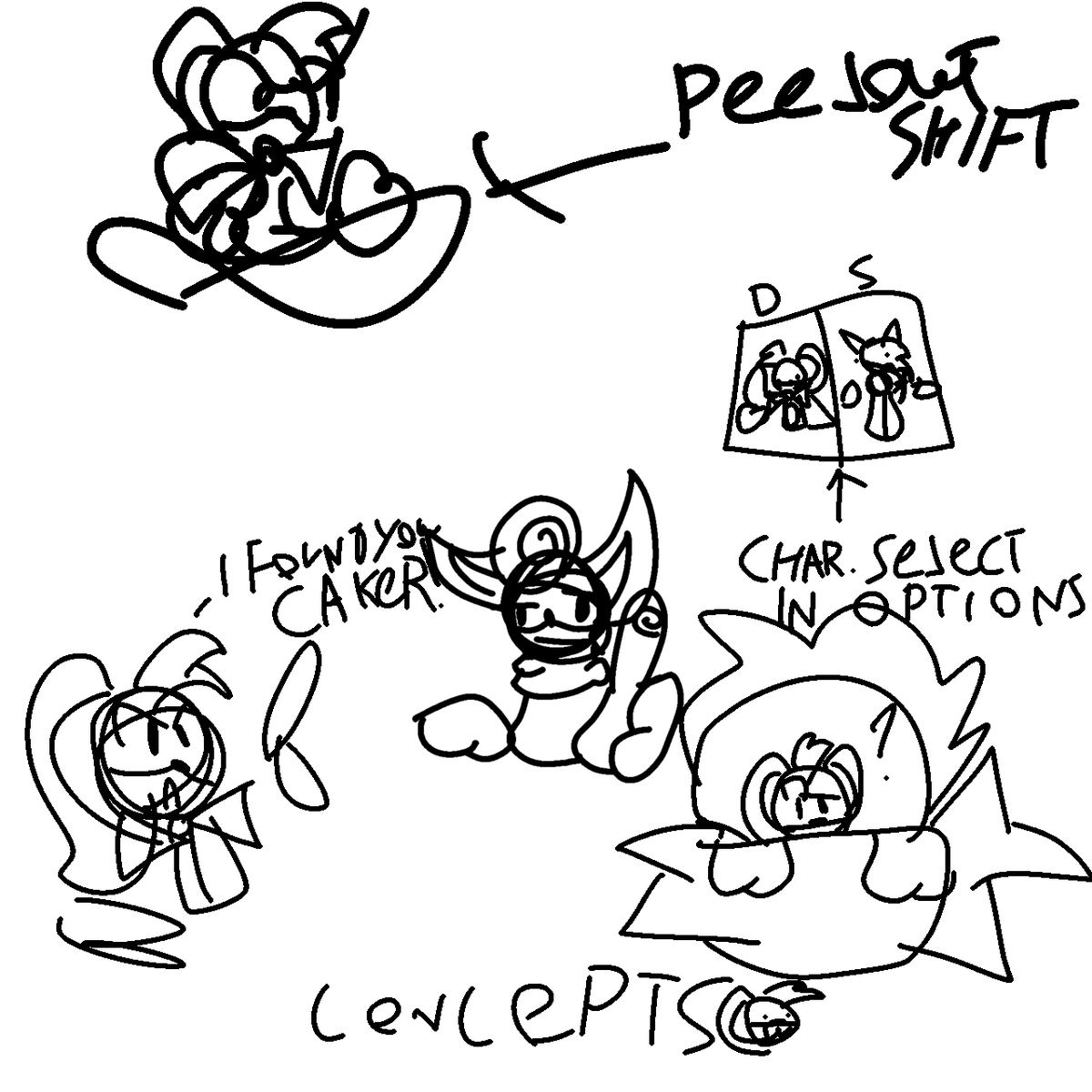 DashTheRabFan's tweet photo. Now you see on the screens small quickly drawn concepts https://t.co/aXDzkOc5em