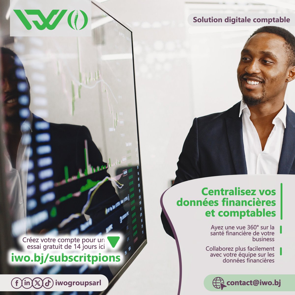 iwogroupsarl's tweet photo. Avec #IWO, centralisez vos données comptables et financières en un seul endroit pour avoir une #vision360° sur la santé financière de votre business
Créez gratuitement un compte pour démarrer un essai gratuit de 14 jours sur ce lien 👉 https://t.co/aqQKHvEOOr
#gestioncomptable https://t.co/vDVsZYZ1IG