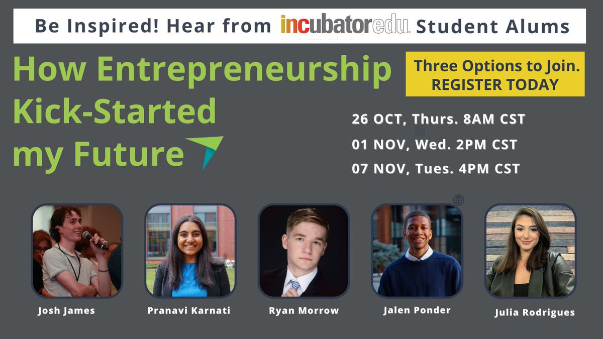 jerrilamirand's tweet photo. @INCubatoredu alumni share their stories &amp; answer your questions. Gain insights into the program's impact on their post-high school success. Join this 45-minute, unique event! 
Three choices to join the conversation or listen in (see comments for links)!  @unchartedlrng https://t.co/bXfOCJLpUn