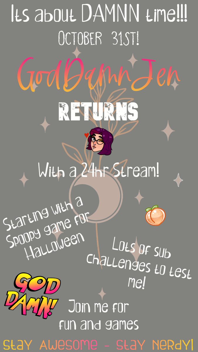 GodDamnJenn's tweet photo. Its happening the return of the year!
October 31st - around Midday GMT https://t.co/stzWnksF4v