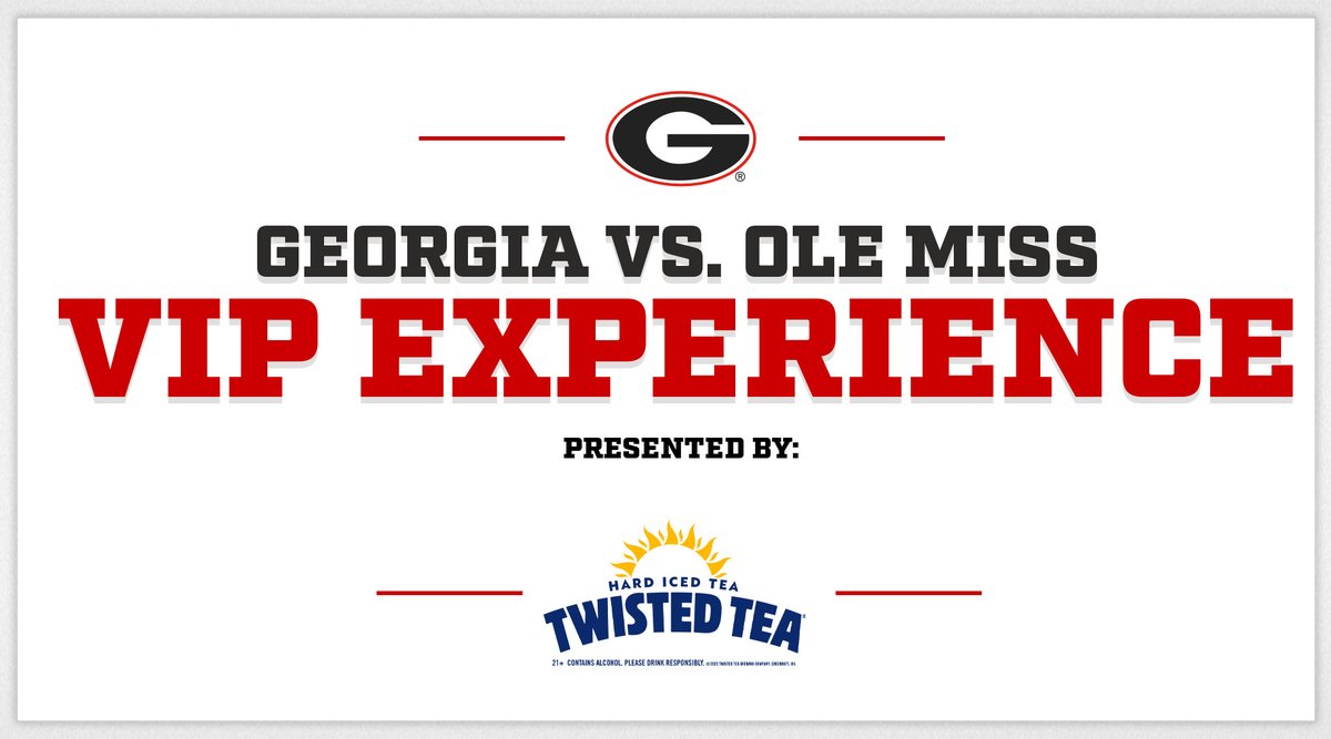 Our last home game of the season is coming up on Nov. 11 and <a href="/TwistedTea/">Twisted Tea</a> wants to send you to cheer on the Dawgs in Sanford Stadium.
 
Enter for your chance to win:
bit.ly/TwistedTeaUGA23