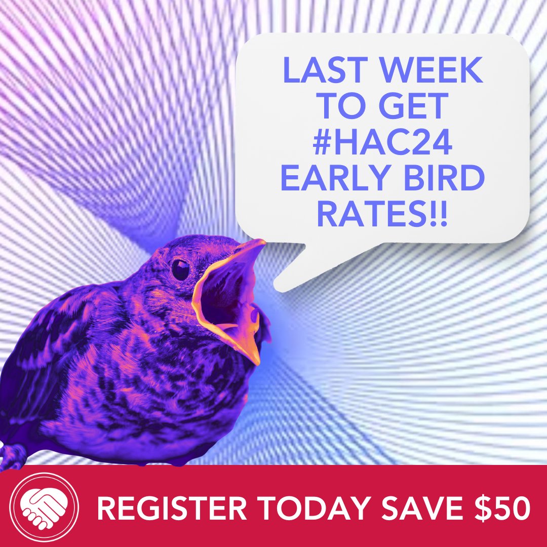 Do not miss out on EARLY BIRD savings for #HealthActionConference2024! This is the last week to save BIG on the opportunity to learn, network, and gain the skills to make a lasting impact in health care. Register today! healthactionconference.org