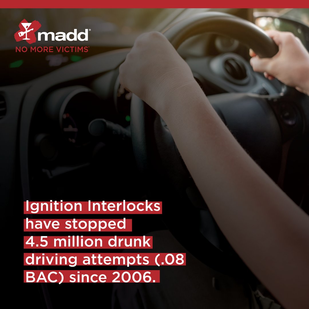 MADDNational's tweet photo. Did you know? 35 states plus Washington, DC have passed laws requiring ignition interlocks for all drunk driving offenders. Join MADD in the fight to strengthen laws and save lives. Visit https://t.co/H61qlk7eF4 today. #NoMoreVictims #GetMADD https://t.co/wmnhr2vvUl