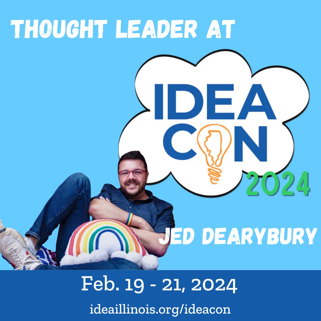 This #IDEAcon 2024 Thought Leader began his education career in 2001 and since then has become an award-winning educator, written three books, and so much more. We're excited to welcome @mrdearybury to the #IDEAil family! ideaillinois.org/ideacon