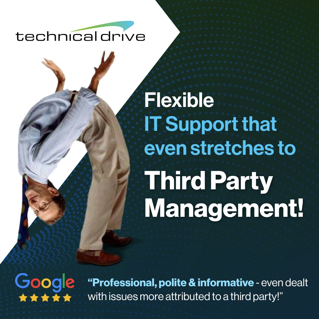 TechnicalDrive_'s tweet image. When it comes to IT Support, our engineers don't just bend over backwards, they do full handstands! 🤸‍♂️

If something isn't right with your IT set up, #TechnicalDrive is your one-stop, flexible solution!

technicaldrive.co.uk/unlimiteditsup…
#UnlimitedITSupport