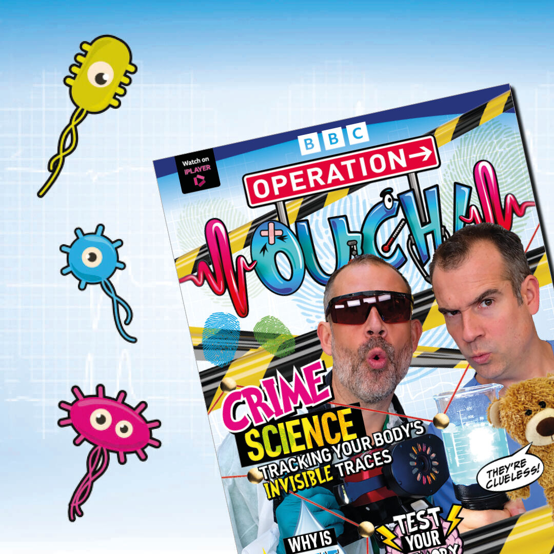 Last chance to get your hands on issue 19 in the shops before we launch our next issue!

🧪Subscribe online at bit.ly/3pZC4zX (excludes Australia and New Zealand)

#OperationOuchMag #OperationOuch 

 <a href="/DoctorChrisVT/">Chris van Tulleken 🏳️‍🌈</a> <a href="/xandvt/">Dr Xand van Tulleken 🏳️‍🌈</a> @Dr_Ronx <a href="/OperationOuch/">Operation Ouch</a>