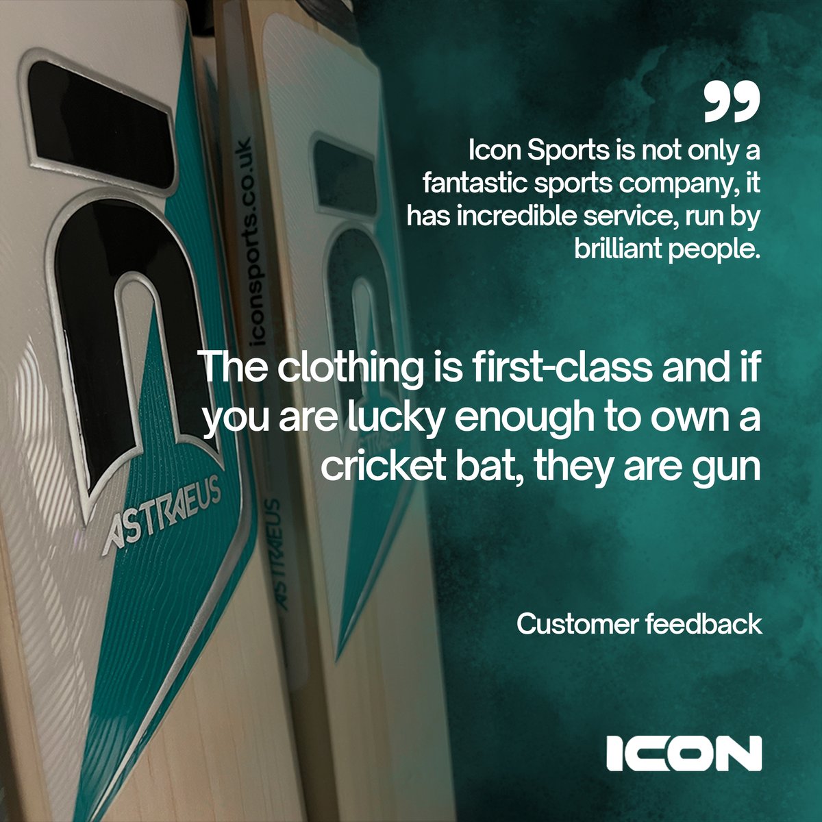 Striving to bring great products to level up your game 💪 Thank you for choosing us! #iconsports #iconsportsuk #cricketequipment #teamwear #cricketbats #strengthinunity