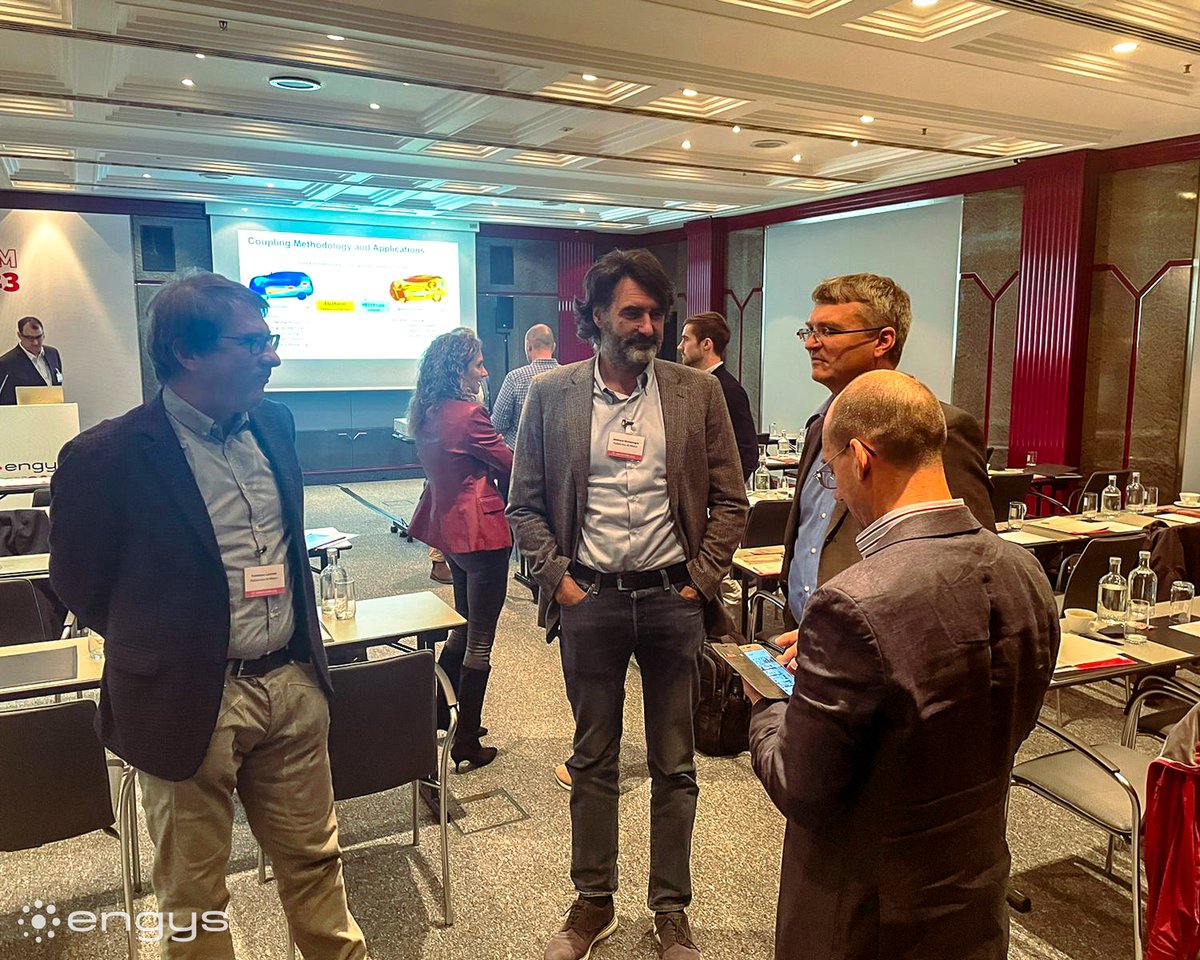 engys_cae's tweet photo. What an incredible day it's been at ENGYS UGM 2023 in Frankfurt, Germany! The second day was filled with insightful technical presentations, valuable networking, and knowledge-sharing. Take a look at some photos capturing the essence of today's events. #ENGYS #UGM2023 #CFD https://t.co/9QGPw5GyyV