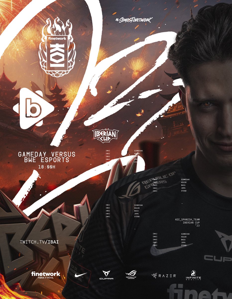 MovistarKOI's tweet photo. No hay que hablar de last dances, hay que hablar de traer la primera. 

Octavos de final vs @EsportsBWE a las 18:00. Vamos a por la #IberianCup 🏆

#SomosFinetwork #KOIUnited https://t.co/9jP9cHREEO
