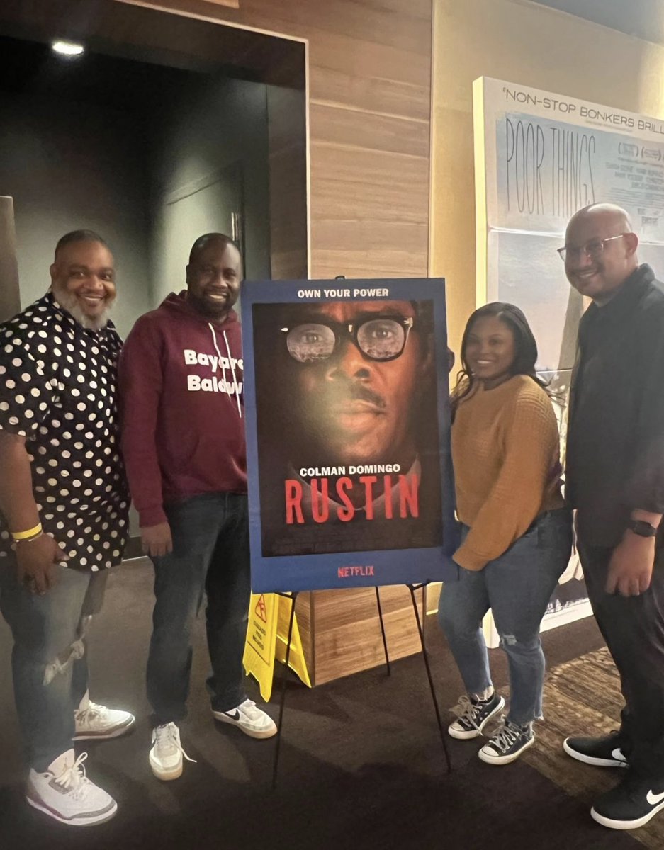 charlesdotsteph's tweet image. RUSTIN is an absolutely brilliant film! It was an honor to attend the screening yesterday with some of my favorite people. Bayard Rustin has been a personal hero for as long as I can remember.  #RUSTIN #FilmScreening #RepresentationMatters @netflix