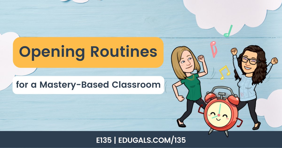 🎉 Ready to elevate your classroom game? Discover the art of engaging opening routines that set the stage for awesome learning adventures. Listen in to learn more! 

Listen here: edugals.com/135

#MasteryLearning #EduGals #TeachingTips @edupodnet <a href="/modernclassproj/">Modern Classrooms Project</a>