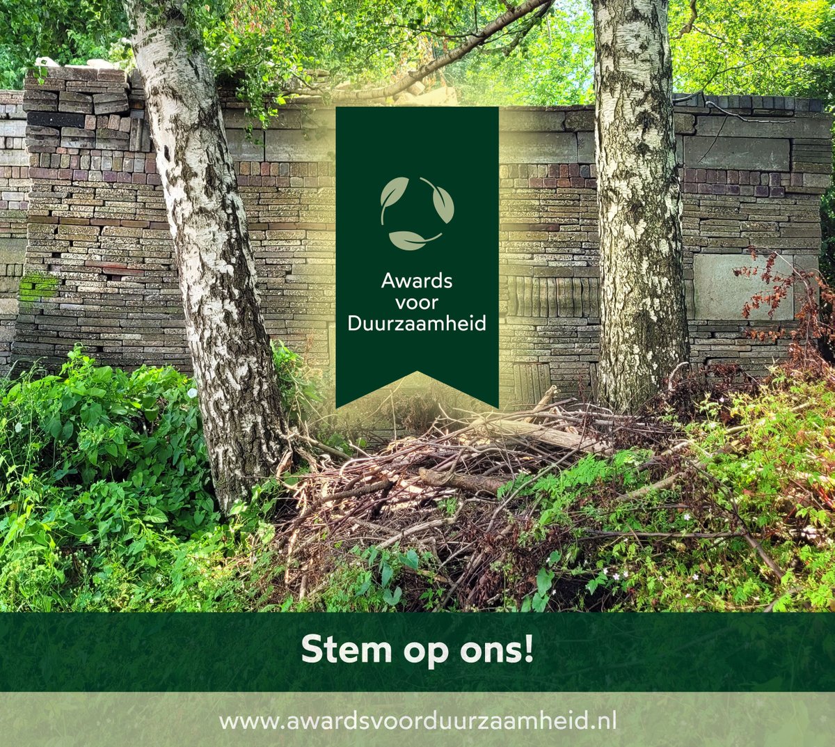 We dingen mee naar de Awards voor Duurzaamheid! Stem je even op ons? De rechtstreeks link is awardsvoorduurzaamheid.nl/le-roytuin-kil… 
En een RETWEET wordt zeer op prijs gesteld 🙏
#awardsvoorduurzaamheid #ecokathedraal #heerenveen