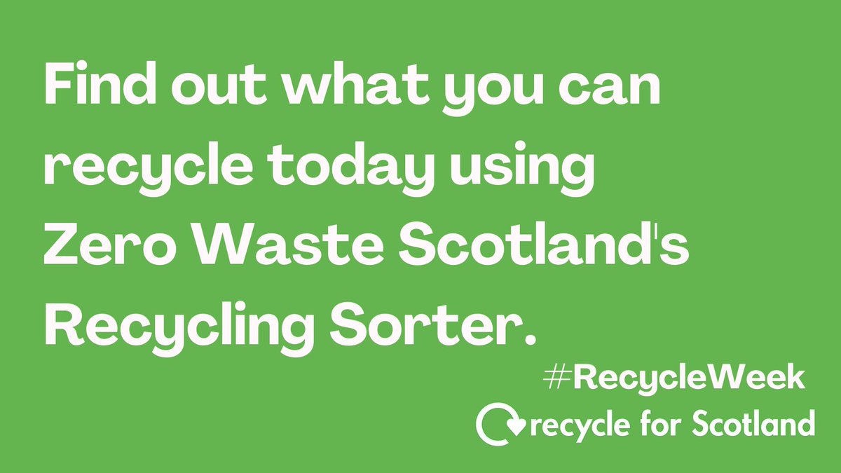 PublicHealthAAA's tweet image. Do you know for sure what goes into what recycle bin?
Use Zero Waste Scotland's recycling sorter to find out what you can recycle. 

Details below ⬇ 
…yclingsorter.zerowastescotland.org.uk
#RecyleWeek